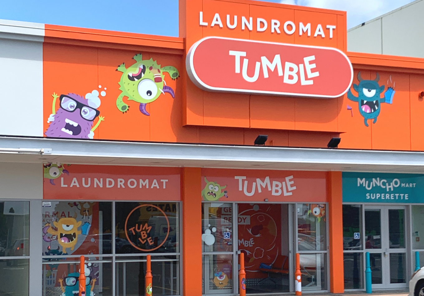 Mount Maunganui Tumble event: A fun image showing Tumble's Mount Maunganui Laundromat. Laundry in Mount Maunganui.